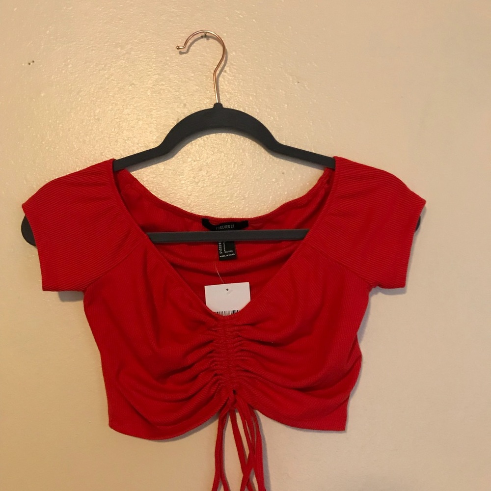Red Crop Top